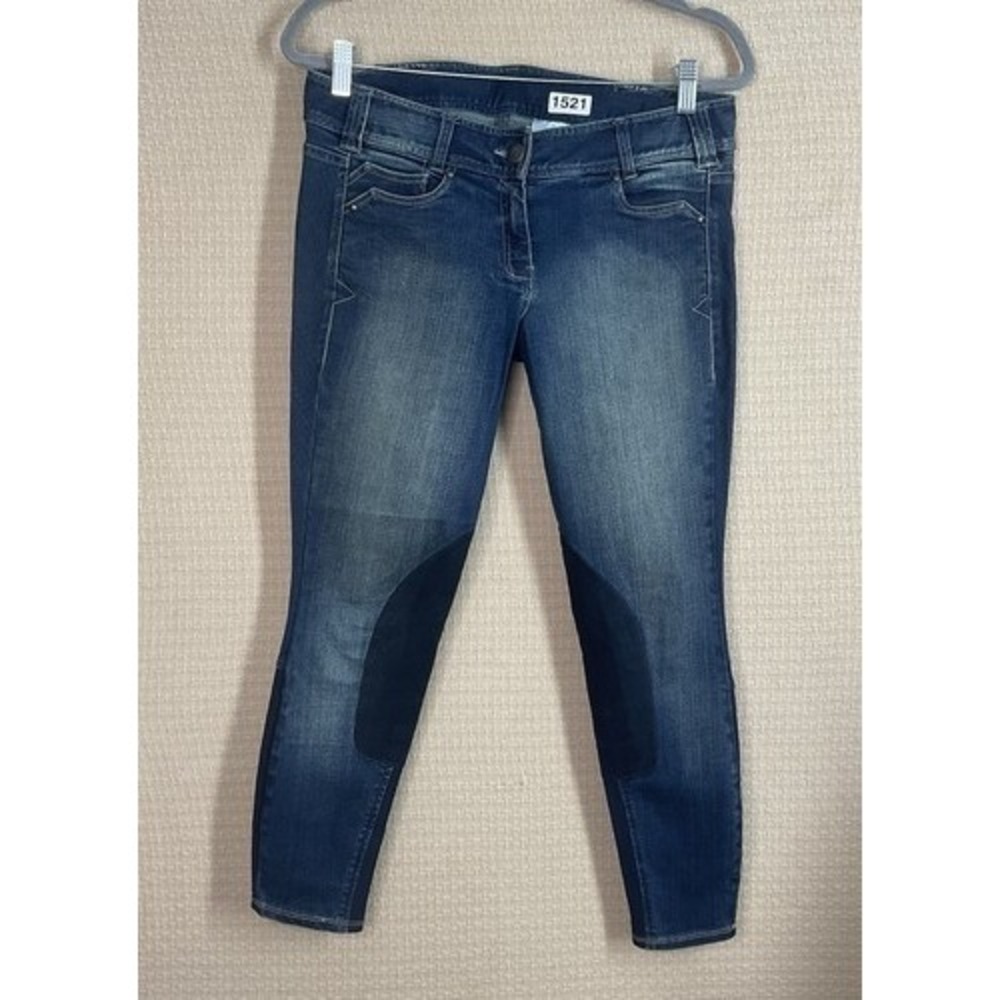 Ariat Riding Britches Blue Straight Leg Jogger Denim Jeans‎ Women 28R India